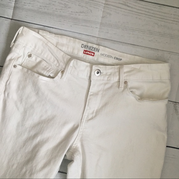 levis denizen white jeans